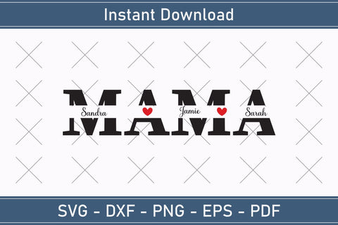 Mother's Day Svg Mom Split Monogram Svg SVG Debashish Barman 