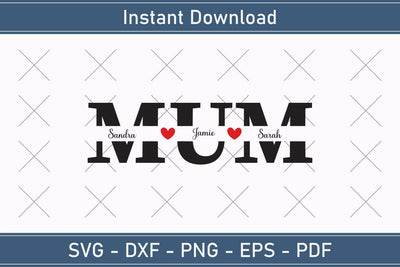Mother's Day Svg Mom Split Monogram Svg SVG Debashish Barman 
