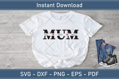 Mother's Day Svg Mom Split Monogram Svg SVG Debashish Barman 