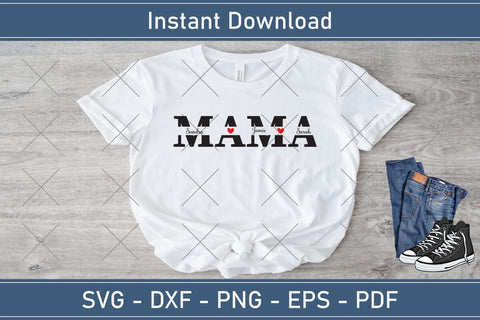 Mother's Day Svg Mom Split Monogram Svg SVG Debashish Barman 