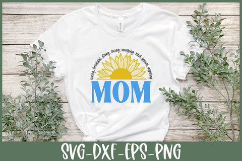 Mother's Day SVG | Sunflower Cut File SVG B Renee Design 