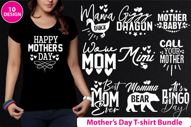Mother's day t-shirt Bundle SVG shah alam 
