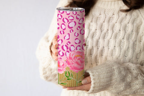 Mothers day tumbler | Pink leopard tumbler Sublimation Svetana Studio 