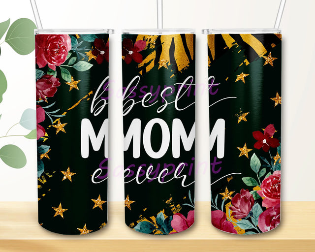 Mother's Day Tumbler Warp png, Best MOM Ever 20oz skinny Tumbler sublimation Design, Mother's Day Tumbler Instant Download Sublimation sassyprint 