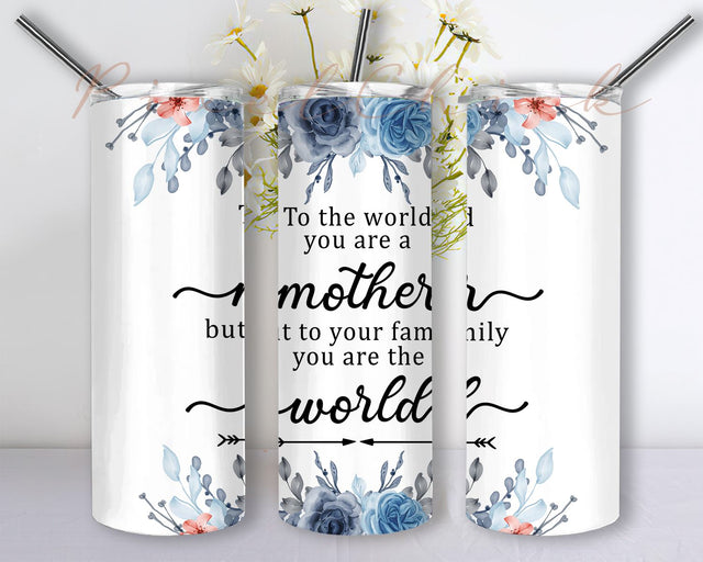 Mother's Day Tumbler Warp png, Mother's Day 20oz skinny Tumbler sublimation Design, Happy Mother's Day Tumbler Instant Download Sublimation PixelChick 