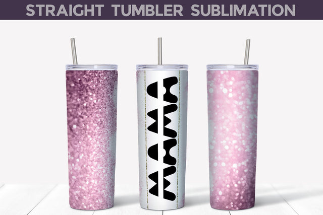 Mothers Day Tumbler Wrap | Mama Glitter Tumbler Sublimation Sublimation WatercolorColorDream 