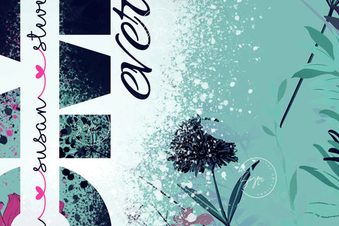 Mother's Day Tumbler Wrap PNG, Add Kids Names, Green Floral Tumbler, Seamless Sublimation Designs Downloads, 20 oz Skinny Tumbler Design Sublimation Syre Digital Creations 