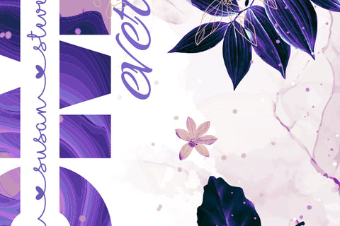 Mother's Day Tumbler Wrap PNG, Add Kids Names, Purple Floral Tumbler, Seamless Sublimation Designs Downloads, 20 oz Skinny Tumbler Design Sublimation Syre Digital Creations 