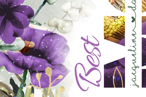 Mother's Day Tumbler Wrap PNG, Add Kids Names, Purple Floral Tumbler, Seamless Sublimation Designs Downloads, 20 oz Skinny Tumbler Design Sublimation Syre Digital Creations 