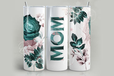 Mother's Day Tumbler Wrap, Set of 25, Floral Design, Summer