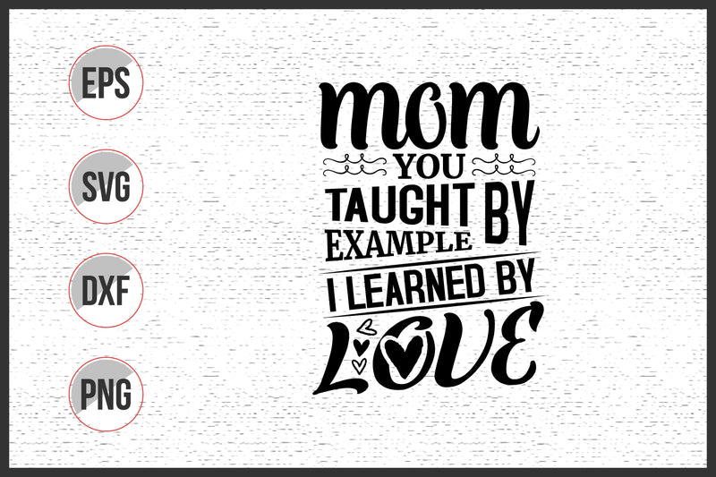 Mothers Day Typographic Quotes Design. SVG uniquesvg99 