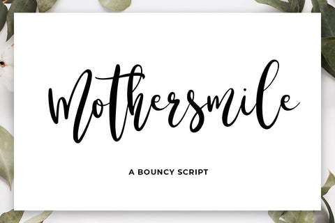 Mothersmile Font Abo Daniel Studio 