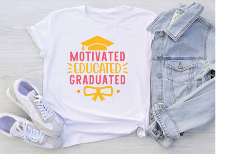 Motivated Educated Graduated SVG SVG Creativeart88 