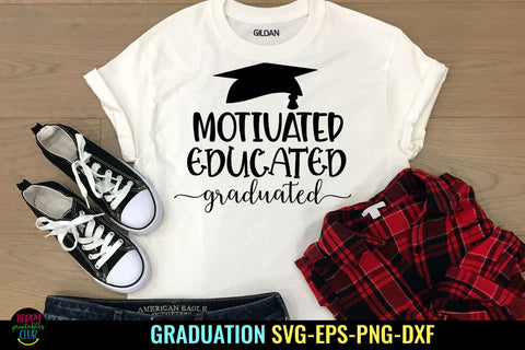 Motivated Educated I Class of 2023 SVG I Graduation 2023 SVG SVG Happy Printables Club 