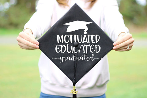 Motivated Educated I Class of 2023 SVG I Graduation 2023 SVG SVG Happy Printables Club 