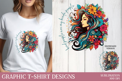 Motivational Graphic T-shirt Design Sublimation Petunia Digital Design 