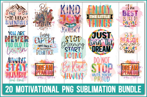 Motivational Png Sublimation Bundle SVG Ariyan 