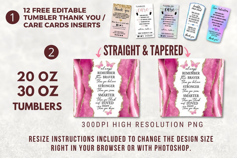 Motivational Quote 20oz Skinny Tumbler Sublimation Design, Always Remember You Are Braver Tumbler Straight & Tapered PNG Digital Download Sublimation TumblersByPhill 