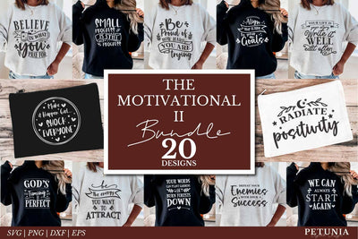 Motivational Quotes Bundle | Inspirational Quotes SVG Bundle SVG Petunia Digital Design 