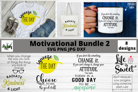 Motivational quotes svg Bundle, Inspirational bundle, motivational sayings SVG The Artsy Spot 