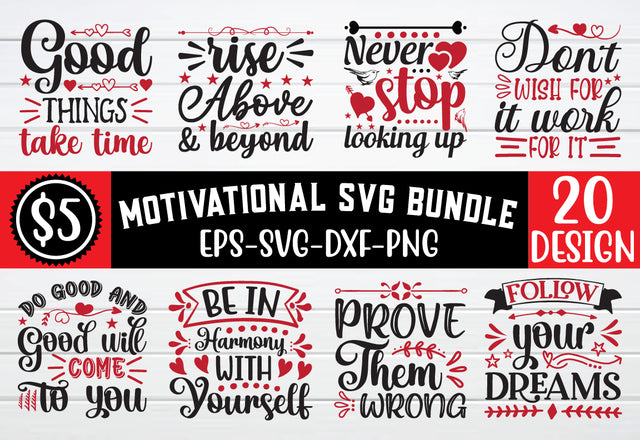 Motivational Quotes SVG Bundle Sofontsy SVG BB Type Studios 