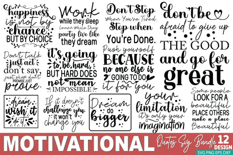 Motivational Quotes SVG Bundle SVG Ariyan 