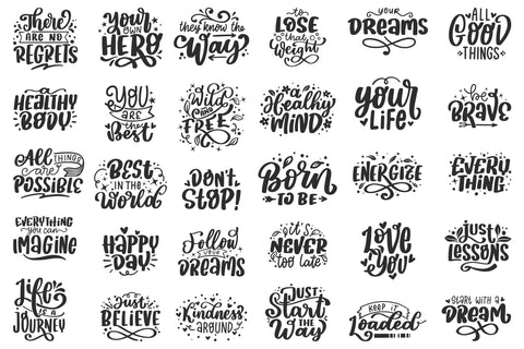 Motivational Quotes SVG Bundle SVG dapiyupi store 