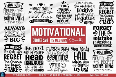 Motivational Quotes SVG Bundle SVG DESIGNISTIC 