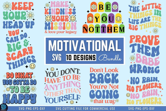 Motivational Quotes SVG Bundle SVG DESIGNISTIC 