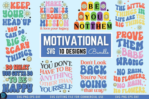 Motivational Quotes SVG Bundle SVG DESIGNISTIC 
