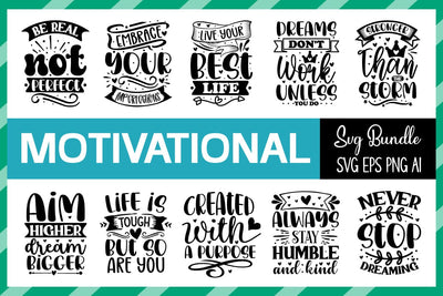 Motivational Quotes Svg Bundle SVG designmaster24 