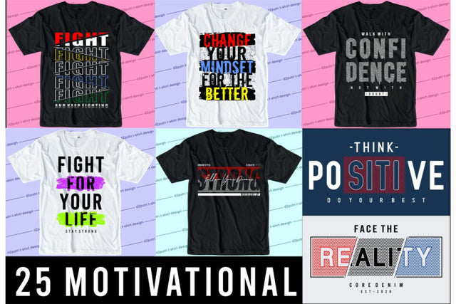 Motivational Quotes SVG T shirt Design Bundle, Motivational Quotes SVG T shirt Design Bundle, Typography T Shirt Designs Bundle, T shirt Design Graphic Vector SVG D2PUTRI, SVG BUNDLE, SUBLIMATION BUNDLE, T SHIRT DESIGNS BUNDLE 