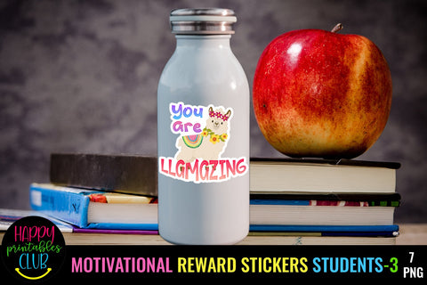 Motivational Reward Stickers for Students 3- Digital Reward Stickers SVG Happy Printables Club 