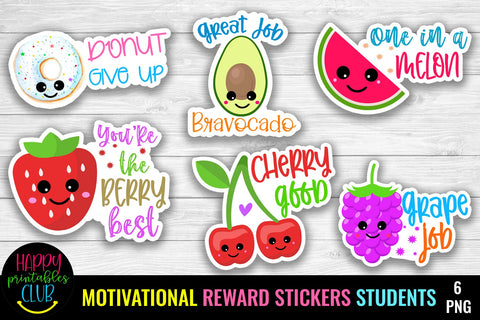 Motivational Reward Stickers for Students- Digital Stickers SVG Happy Printables Club 