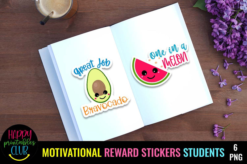 Motivational Reward Stickers for Students- Digital Stickers - So Fontsy