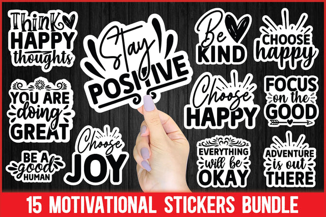 Motivational Stickers Bundle SVG Ariyan 