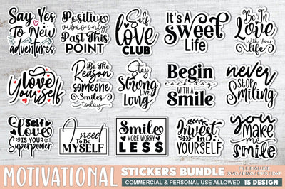 Motivational Stickers Bundle SVG Ariyan 