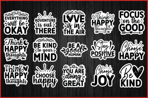 Motivational Stickers Bundle SVG Ariyan 