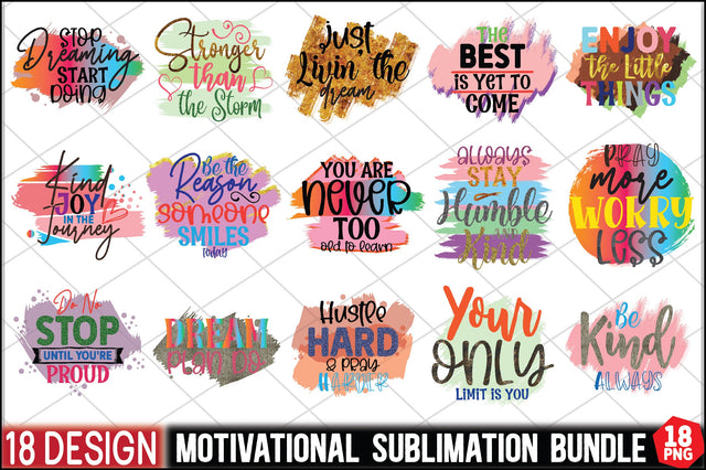 Motivational Sublimation Bundle Sublimation Ariyan 