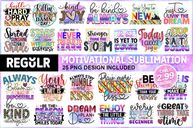 Motivational Sublimation Bundle Sublimation Regulrcrative 