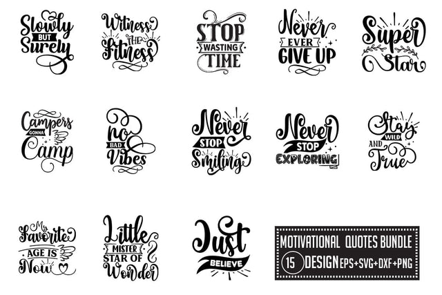 Motivational SVG bundle 15 design SVG Nurstore 