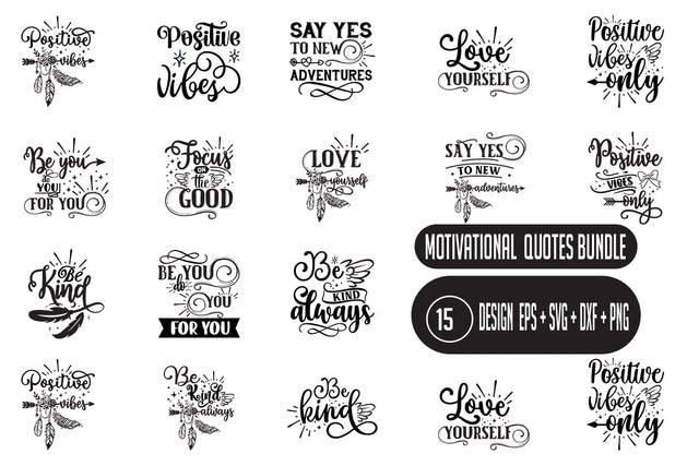 Motivational SVG bundle 15 design SVG Nurstore 