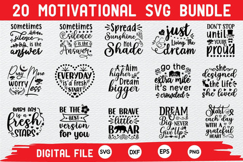 motivational svg bundle cut file SVG buydesign 