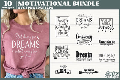 Motivational Svg Bundle | Inspirational Svg Bundle SVG Carla C Designs 