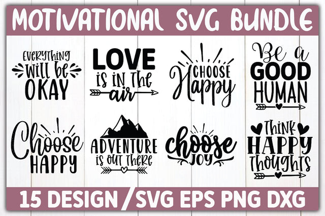 Motivational SVG Bundle SVG Ariyan 