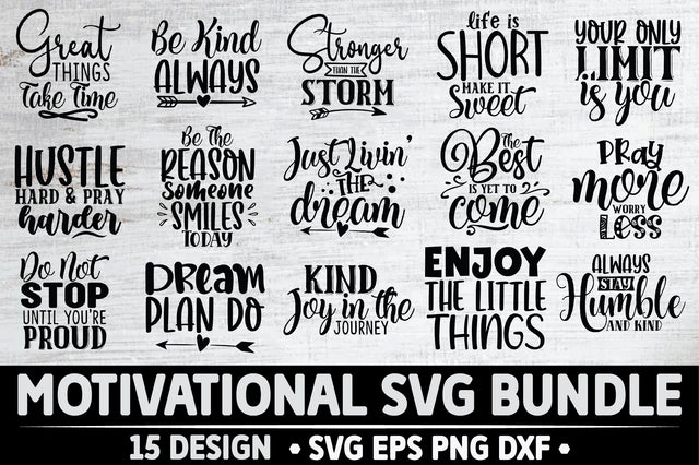Motivational SVG Bundle SVG Ariyan 