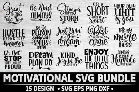 Motivational SVG Bundle SVG Ariyan 