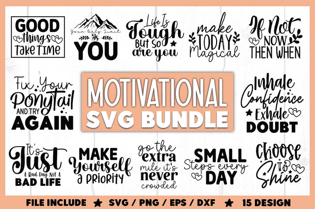 Motivational SVG Bundle SVG Ariyan 