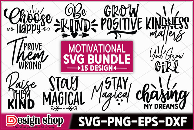 Motivational SVG Bundle SVG Ariyan 