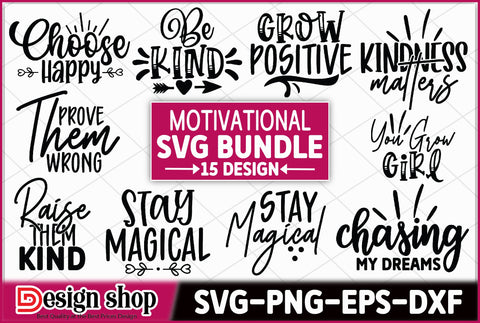 Motivational SVG Bundle SVG Ariyan 
